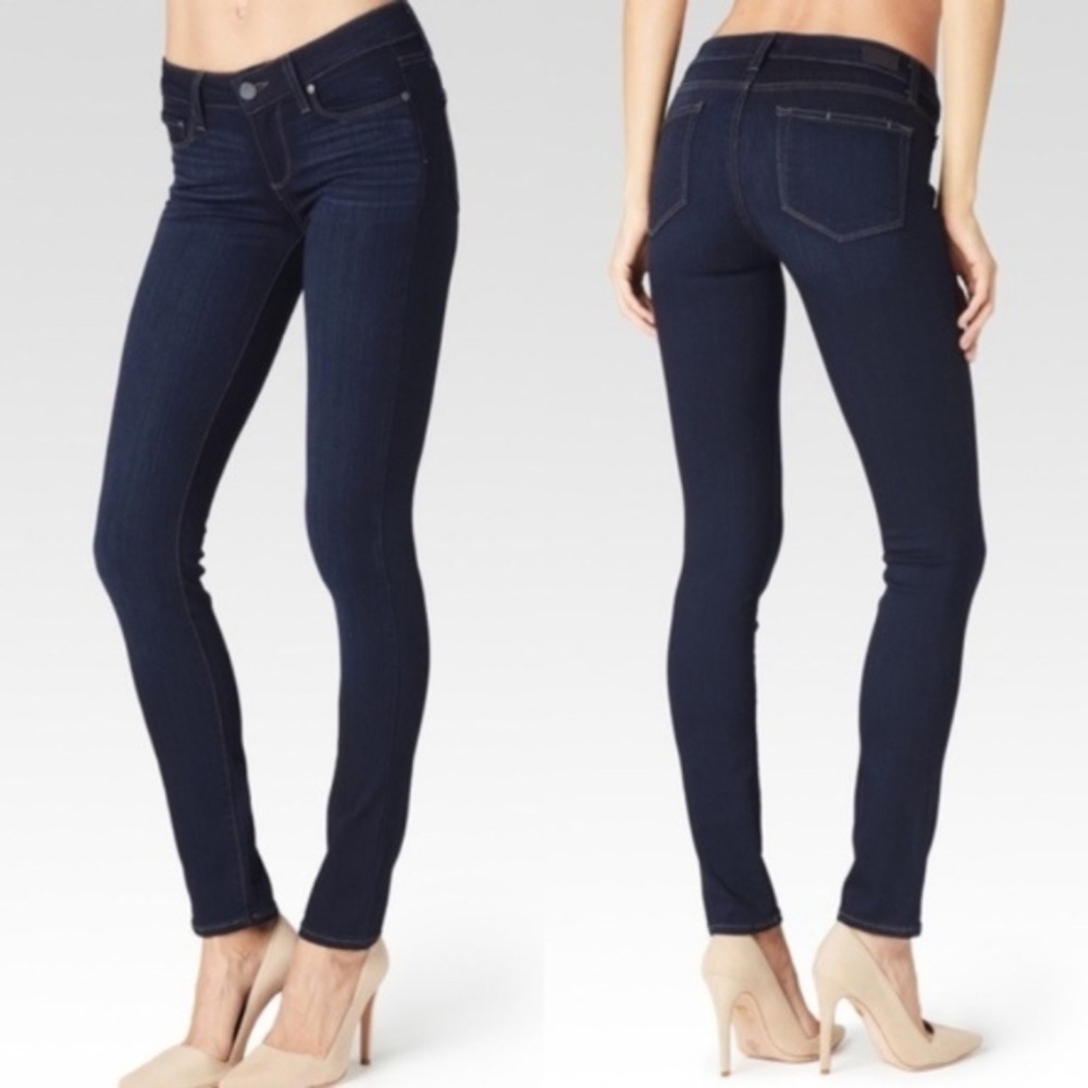NWOT PAIGE Skyline Skinny Dark Wash Jeans - 28